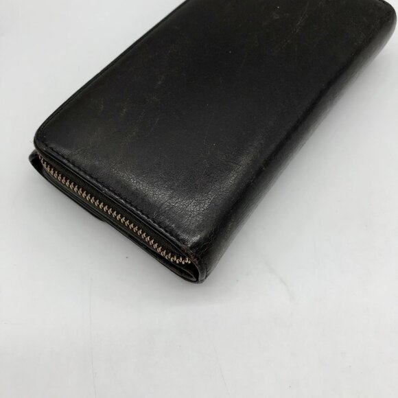 Gucci Dark Brown Leather Long Tri-Fold Wallet - Picture 9 of 12